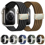 機甲磁扣尼龍錶帶，適用於Apple Watch 46mm / 49mm / 45mm / 44mm，適用於Apple Watch 42mm / 41mm / 40mm / 38mm