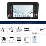 適用於奧迪A3 8P 2003-2012款 15.7吋安卓智能中控車載GPS導航MP5播放器，標準版+AHD+麥克風，標準版