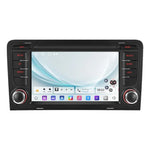 適用於奧迪A3 8P 2003-2012款 15.7吋安卓智能中控車載GPS導航MP5播放器，標準版+AHD+麥克風，標準版