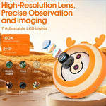 HM020F 2.0 吋 IPS 螢幕兒童數位電子顯微鏡，HM020F