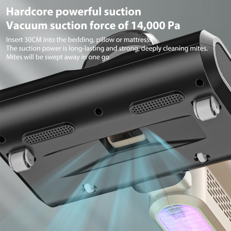 14000Pa 2 合 1 家用手持無線除蟎紫外線消毒吸塵器