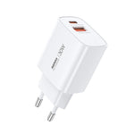 REMAX U187 30W USB 和 Type-C GaN 快速充電器，歐規插頭，英規插頭