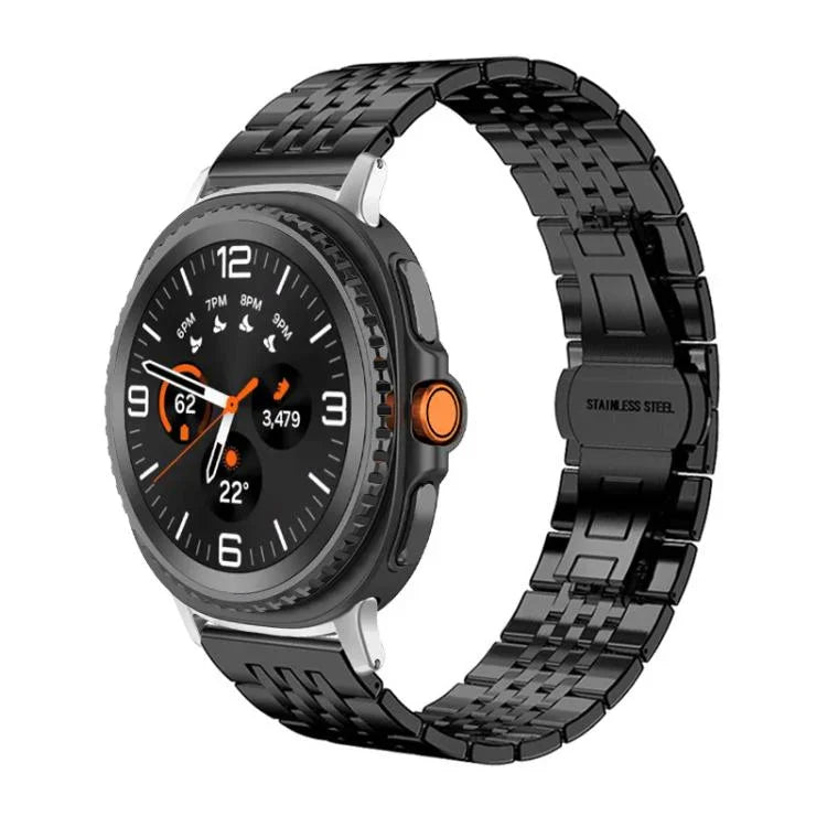 xDfind 七珠純不鏽鋼錶帶，適用於 Samsung Galaxy Watch Ultra / Ultra 2025，Samsung Galaxy Watch8 / Watch8 Classic，Samsung Galaxy Watch 7 / 6 / 5 / FE，Samsung Galaxy Fit3 SM-R390