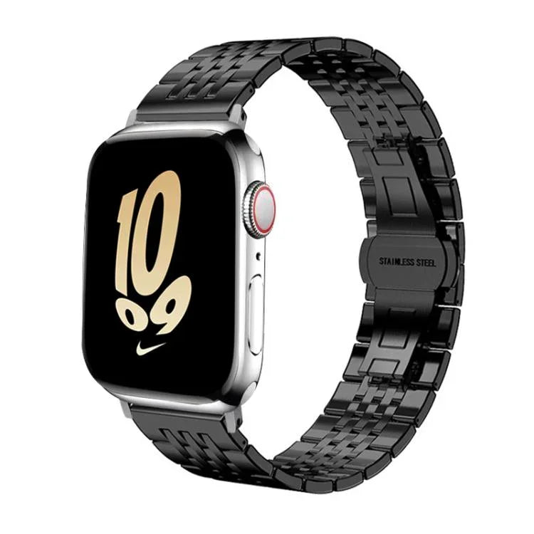 xDfind 七珠實心不鏽鋼錶帶，適用於Apple Watch 42 / 44 / 45 / 46 / 49mm 22mm，適用於Apple Watch 38 / 40 / 41 / S10 42mm 20mm