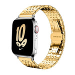 xDfind 七珠實心不鏽鋼錶帶，適用於Apple Watch 42 / 44 / 45 / 46 / 49mm 22mm，適用於Apple Watch 38 / 40 / 41 / S10 42mm 20mm