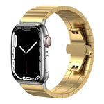 xDfind 單珠竹節實心不鏽鋼錶帶，適用於Apple Watch 42 / 44 / 45 / 46 / 49mm 22mm，適用於Apple Watch 38 / 40 / 41 / S10 42mm 20mm