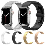 xDfind 單珠竹節實心不鏽鋼錶帶，適用於Apple Watch 42 / 44 / 45 / 46 / 49mm 22mm，適用於Apple Watch 38 / 40 / 41 / S10 42mm 20mm