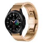 xDfind 單珠竹節純不鏽鋼錶帶，適用於 Samsung Galaxy Watch8 / Watch8 Classic 22mm，Samsung Galaxy Watch 7 / 6 / 5 / FE 20mm，Samsung Galaxy Fit3 SM-R390 18mm