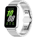 xDfind 單珠竹節純不鏽鋼錶帶，適用於 Samsung Galaxy Watch8 / Watch8 Classic 22mm，Samsung Galaxy Watch 7 / 6 / 5 / FE 20mm，Samsung Galaxy Fit3 SM-R390 18mm