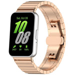 xDfind 單珠竹節純不鏽鋼錶帶，適用於 Samsung Galaxy Watch8 / Watch8 Classic 22mm，Samsung Galaxy Watch 7 / 6 / 5 / FE 20mm，Samsung Galaxy Fit3 SM-R390 18mm