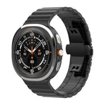 xDfind 單珠竹節純不鏽鋼錶帶，適用於 Samsung Galaxy Watch8 / Watch8 Classic 22mm，Samsung Galaxy Watch 7 / 6 / 5 / FE 20mm，Samsung Galaxy Fit3 SM-R390 18mm