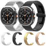 xDfind 單珠竹節純不鏽鋼錶帶，適用於 Samsung Galaxy Watch8 / Watch8 Classic 22mm，Samsung Galaxy Watch 7 / 6 / 5 / FE 20mm，Samsung Galaxy Fit3 SM-R390 18mm