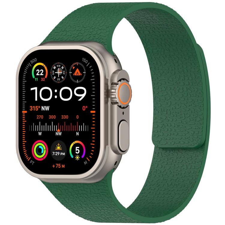 xDfind 荔枝紋磁吸矽膠錶帶，適用於Apple Watch 42 / 44 / 45 / 46 / 49mm，適用於Apple Watch 38 / 40 / 41 / S10 42mm