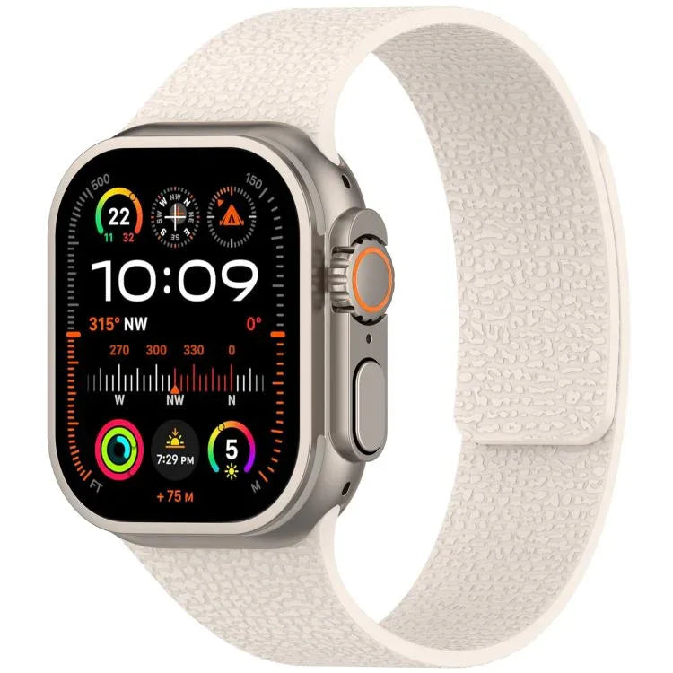 xDfind 荔枝紋磁吸矽膠錶帶，適用於Apple Watch 42 / 44 / 45 / 46 / 49mm，適用於Apple Watch 38 / 40 / 41 / S10 42mm
