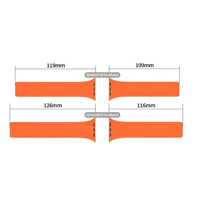 xDfind 荔枝紋磁吸矽膠錶帶，適用於Apple Watch 42 / 44 / 45 / 46 / 49mm，適用於Apple Watch 38 / 40 / 41 / S10 42mm