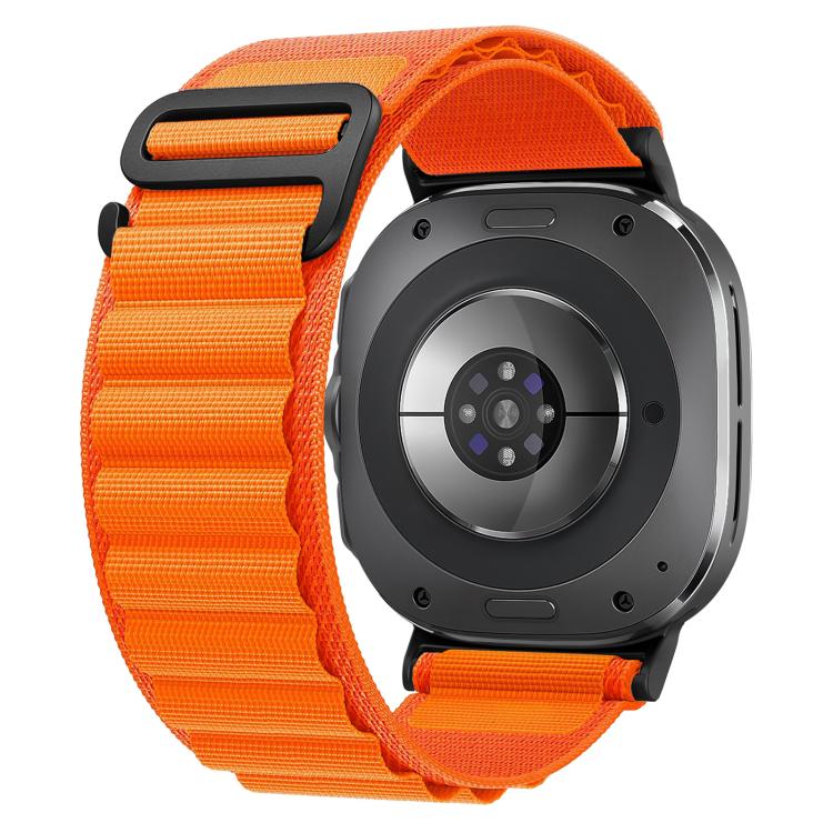 xDfind 黑色扣環尼龍錶帶，適用於 Samsung Galaxy Watch Ultra 47mm / Ultra 2025，Samsung Galaxy Watch8 / 8 Classic