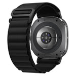 xDfind 黑色扣環尼龍錶帶，適用於 Samsung Galaxy Watch Ultra 47mm / Ultra 2025，Samsung Galaxy Watch8 / 8 Classic