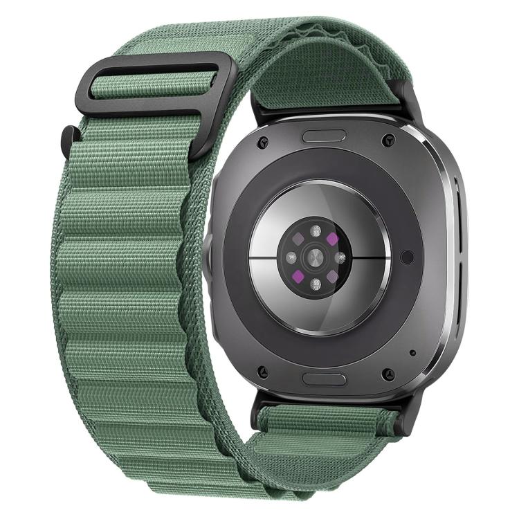 xDfind 黑色扣環尼龍錶帶，適用於 Samsung Galaxy Watch Ultra 47mm / Ultra 2025，Samsung Galaxy Watch8 / 8 Classic