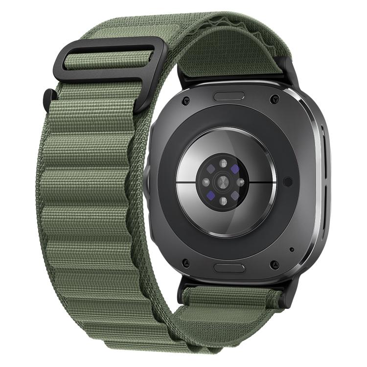 xDfind 黑色扣環尼龍錶帶，適用於 Samsung Galaxy Watch Ultra 47mm / Ultra 2025，Samsung Galaxy Watch8 / 8 Classic