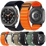 xDfind 黑色扣環尼龍錶帶，適用於 Samsung Galaxy Watch Ultra 47mm / Ultra 2025，Samsung Galaxy Watch8 / 8 Classic