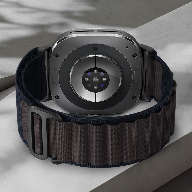 xDfind 黑色扣環尼龍錶帶，適用於 Samsung Galaxy Watch Ultra 47mm / Ultra 2025，Samsung Galaxy Watch8 / 8 Classic