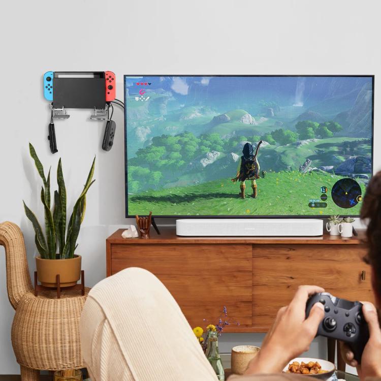 適用於任天堂 Switch 1 / 2 壓克力牆面分隔對稱收納架