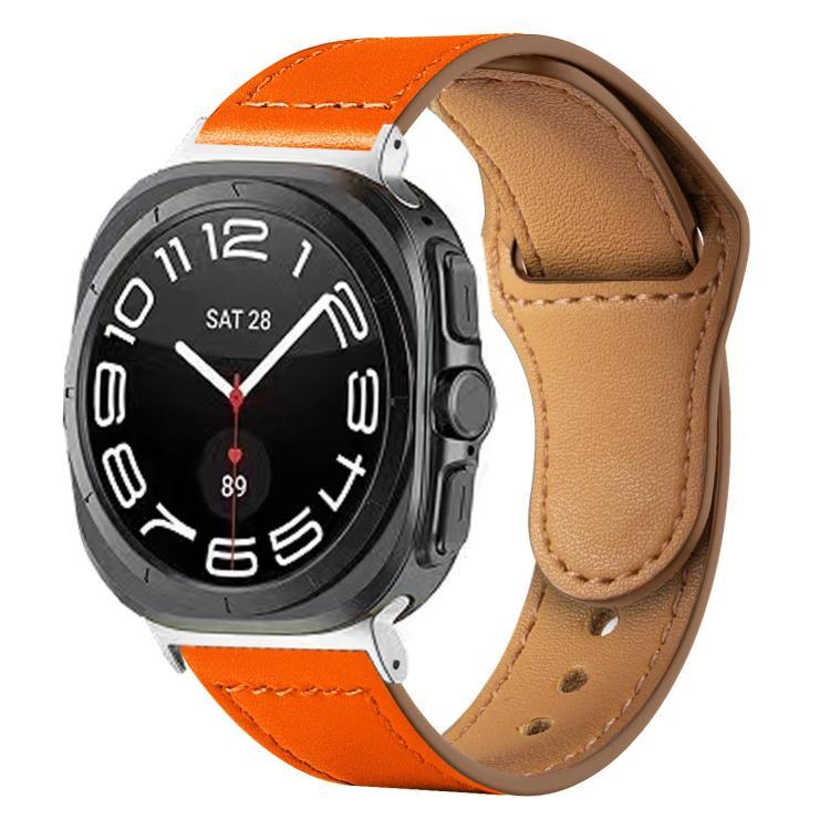 鉚釘反扣皮革錶帶，適用於 Samsung Galaxy Watch Ultra 47mm / Ultra 2025
