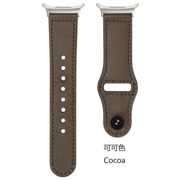 鉚釘反扣皮革錶帶，適用於 Samsung Galaxy Watch Ultra 47mm / Ultra 2025