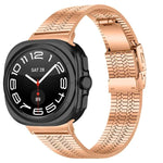 龜形扣五珠不鏽鋼錶帶，適用於 Samsung Galaxy Watch Ultra 47mm / Ultra 2025