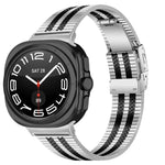 龜形扣五珠不鏽鋼錶帶，適用於 Samsung Galaxy Watch Ultra 47mm / Ultra 2025