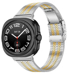 龜形扣五珠不鏽鋼錶帶，適用於 Samsung Galaxy Watch Ultra 47mm / Ultra 2025