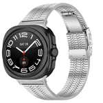龜形扣五珠不鏽鋼錶帶，適用於 Samsung Galaxy Watch Ultra 47mm / Ultra 2025