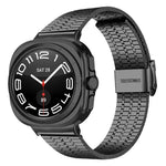 七珠扣環不鏽鋼錶帶，適用於 Samsung Galaxy Watch Ultra 47mm / Ultra 2025