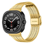 七珠扣環不鏽鋼錶帶，適用於 Samsung Galaxy Watch Ultra 47mm / Ultra 2025
