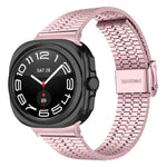 七珠扣環不鏽鋼錶帶，適用於 Samsung Galaxy Watch Ultra 47mm / Ultra 2025