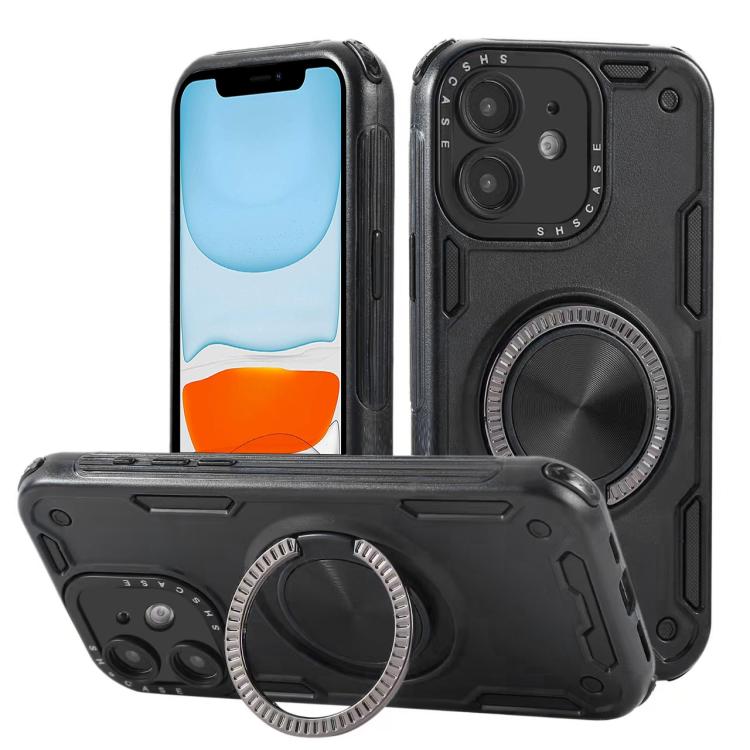 三核機械360度旋轉磁吸手機殼，適用於 iPhone 12，適用於 iPhone 12 Pro，適用於 iPhone 11