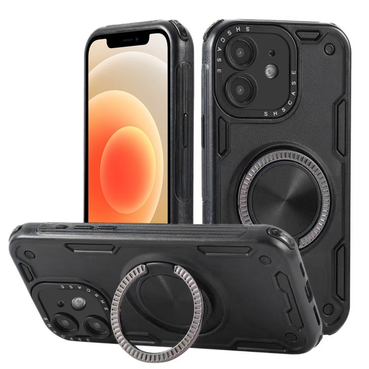 三核機械360度旋轉磁吸手機殼，適用於 iPhone 12，適用於 iPhone 12 Pro，適用於 iPhone 11