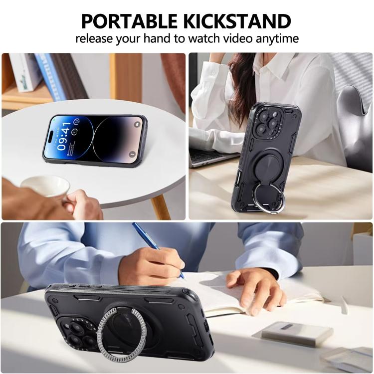 三核機械360度旋轉磁吸手機殼，適用於 iPhone 12，適用於 iPhone 12 Pro，適用於 iPhone 11