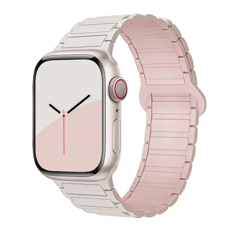 xDfind 磁吸三珠矽膠錶帶，適用於 Apple Watch 42 / 44 / 45 / 46 / 49mm，適用於 Apple Watch 38 / 40 / 41 / S10 42mm