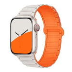 xDfind 磁吸三珠矽膠錶帶，適用於 Apple Watch 42 / 44 / 45 / 46 / 49mm，適用於 Apple Watch 38 / 40 / 41 / S10 42mm