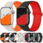xDfind 磁吸三珠矽膠錶帶，適用於 Apple Watch 42 / 44 / 45 / 46 / 49mm，適用於 Apple Watch 38 / 40 / 41 / S10 42mm