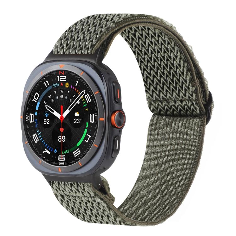 波浪紋尼龍編織錶帶，適用於 Samsung Galaxy Watch8 / Watch8 Classic