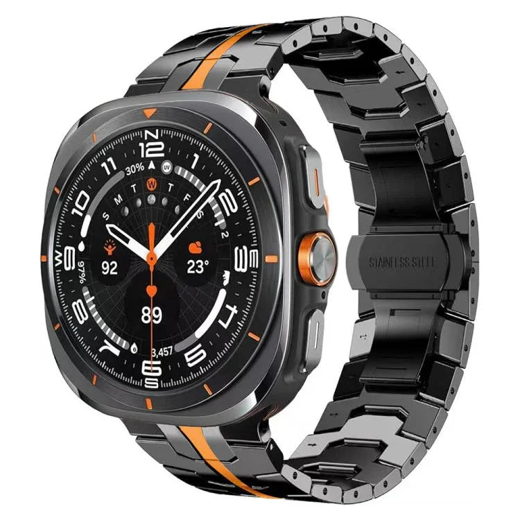 蝴蝶扣鈦合金錶帶，適用於三星Galaxy Watch8 / Watch8 Classic
