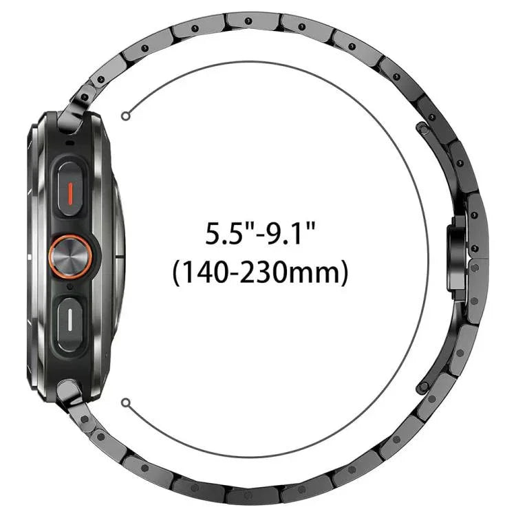 蝴蝶扣鈦合金錶帶，適用於三星Galaxy Watch8 / Watch8 Classic