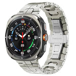 蝴蝶扣鈦合金錶帶，適用於三星Galaxy Watch8 / Watch8 Classic