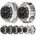 蝴蝶扣鈦合金錶帶，適用於三星Galaxy Watch8 / Watch8 Classic