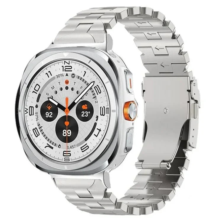 蝴蝶安全扣鈦合金錶帶，適用於 Samsung Galaxy Watch8 / Watch8 Classic