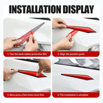 4pcs / Set Car Door Anti-collision PVC Strip, Size: 15x2.5cm, Size: 15x2.5cm