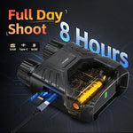 FNIRSI NVS-40 小型便攜戶外 4K 全彩高清紅外線雙筒望遠鏡夜視裝置，NVS-40