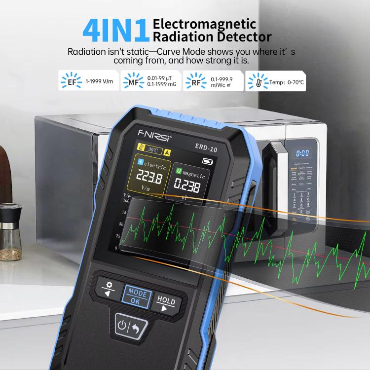 FNIRSI ERD-10 三合一電磁輻射偵測器，FNIRSI ERD-10